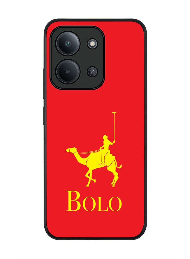 For Xiaomi Redmi 15C 4G Case,Slim fit Camera Protection, Shockproof Thin Phone cover  - BOLO Red